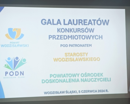 Gala Laureatów w Powiatowym Ośrodku Doskonalenia Nauczycieli w Wodzisławiu Śląskim!