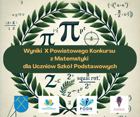 II miejsce w  X Powiatowym Konkursie z Matematyki