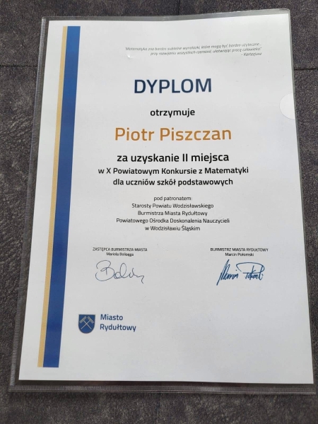 Sukces naszych uczniów 