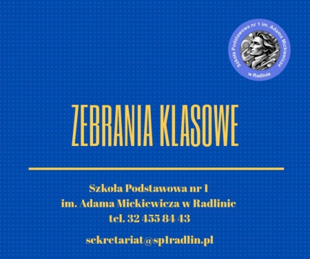 Zebrania klasowe.