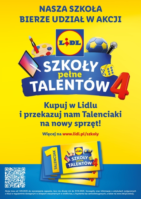 Szkoły pełne talentów! Zbieramy talenciaki w Lidlu!