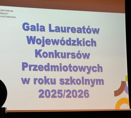 Gala laureatów Wojewódzkich Konkursów Przedmiotowych w roku szkolnym 2025/2026.